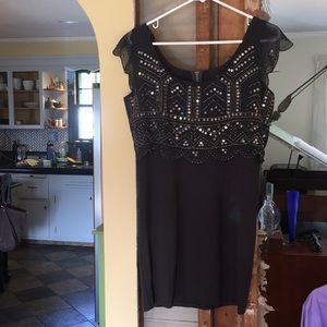 Body con shimmer overlay American Eagle dress